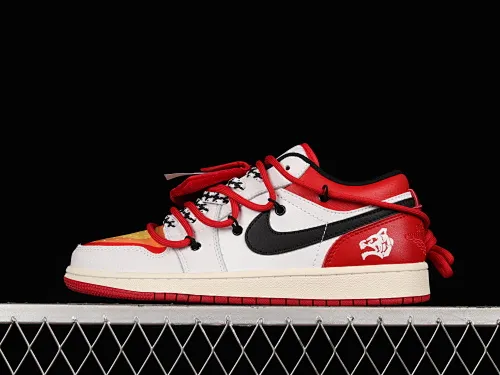 All categories Air Jordan Jordan series basketball shoes Air Jordan 1 Low Air Jordan 1 Low AJ1 Joe 1 customized version Vibe flavor deconstruction sports culture basketball shoes 553558-186